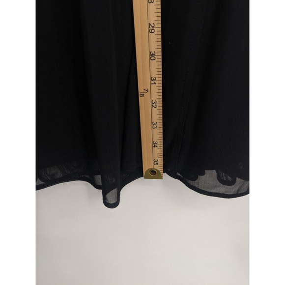J Jill‎ Black Mesh Sheer Maxi Skirt Womens Medium - Picture 10 of 10